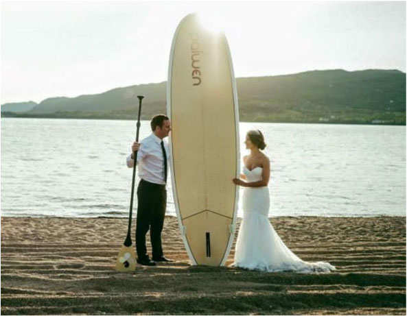 paddleboard wedding