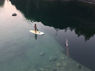 paddle boards on texada island